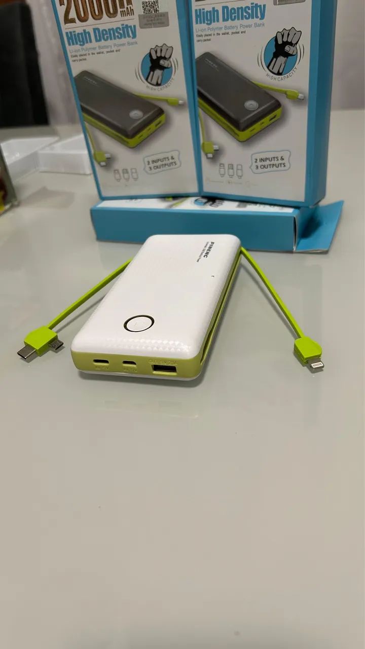 Power Bank de 2000mAh com 2 entradas e 3 saídas  - Foto 4