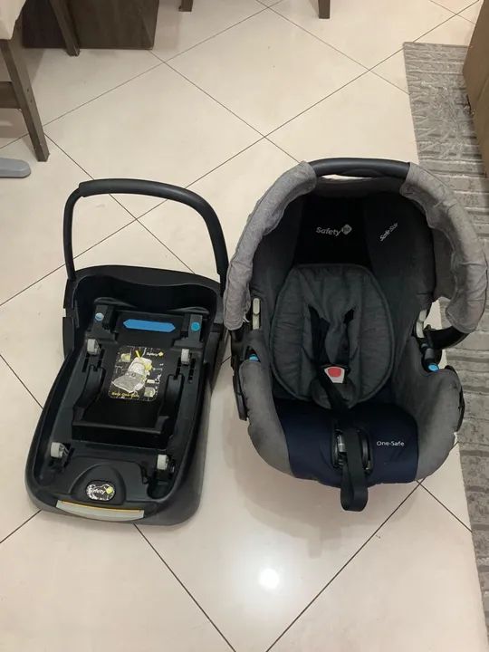 (30%OFF) KIT COMPLETO!carrinho+bebê conforto com base,MARCA SAFETY 1ST,ÓTIMO ESTADO - Foto 6