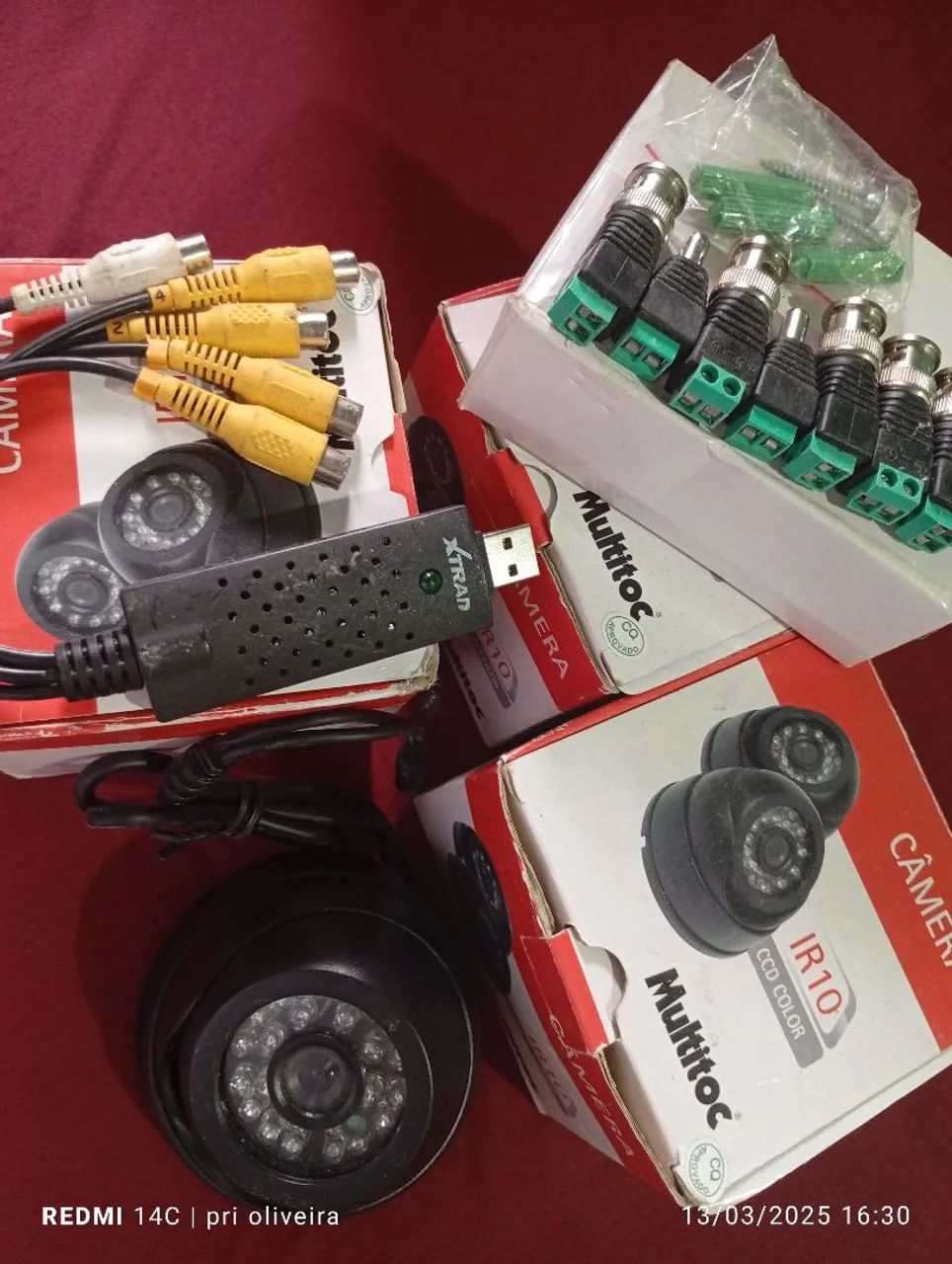 Kit Câmera de Segurança IR10 Multitoc - 4 Câmeras