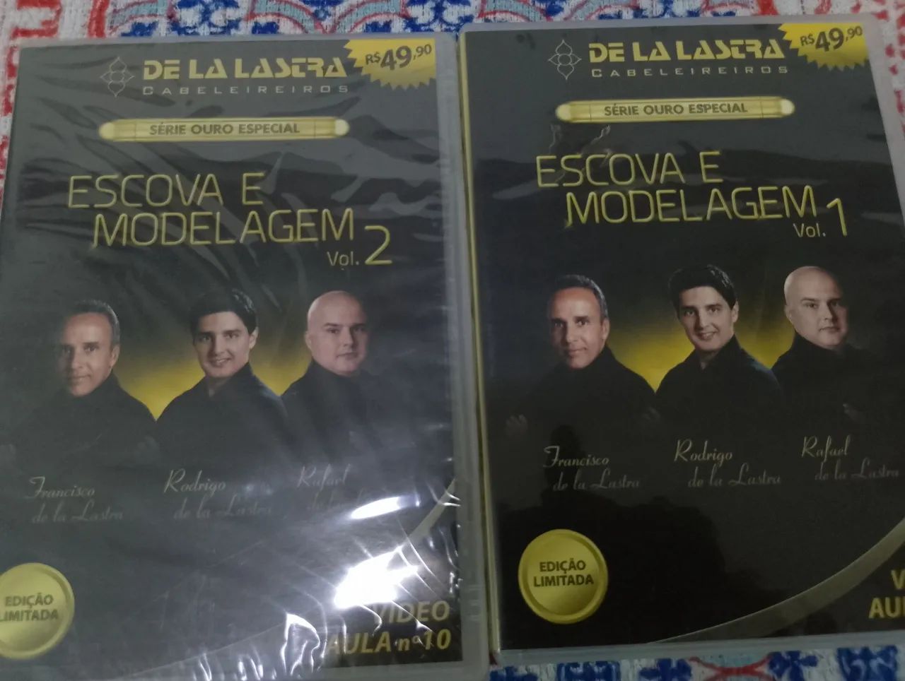 DVD De La Lastra - Escova e Modelagem - Vol. 1 e 2