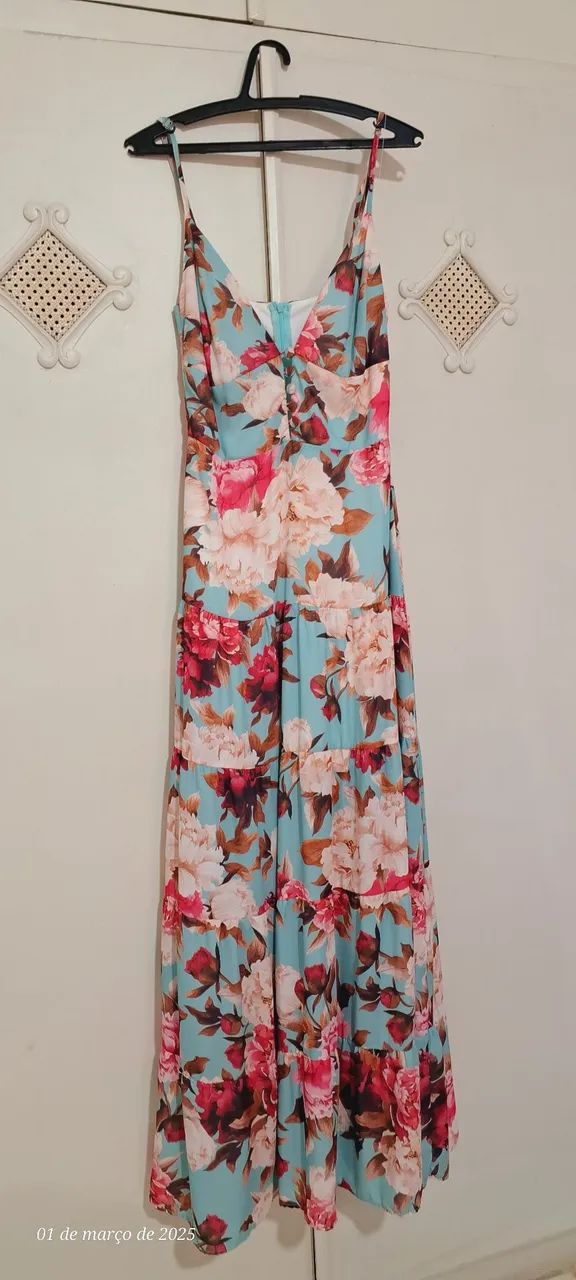 Vestido Floral M - novo - Foto 3