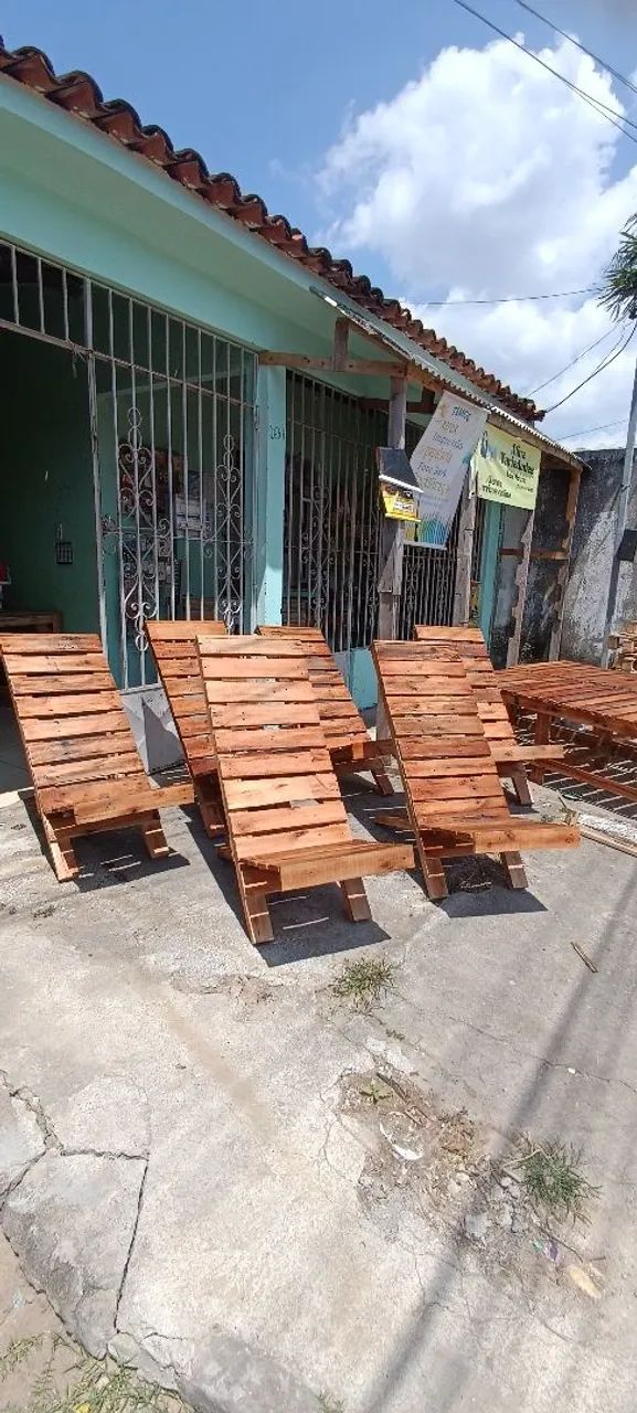 Cadeiras de Pallet Rústicas e Confortáveis - Foto 3