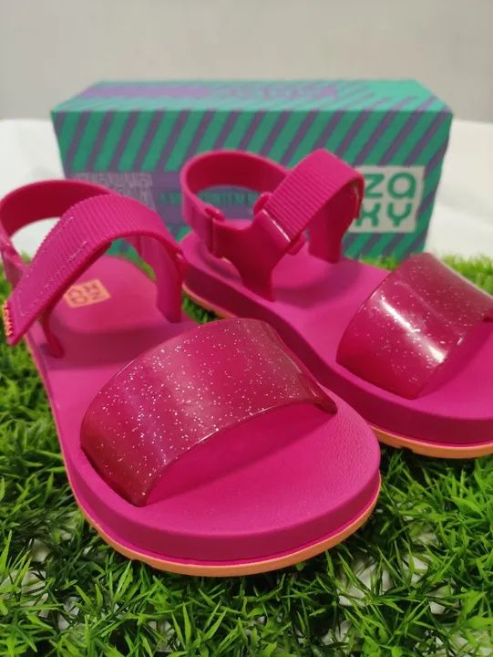 Sandália Papete Infantil Grendene Zaxy Way Menina - Rosa