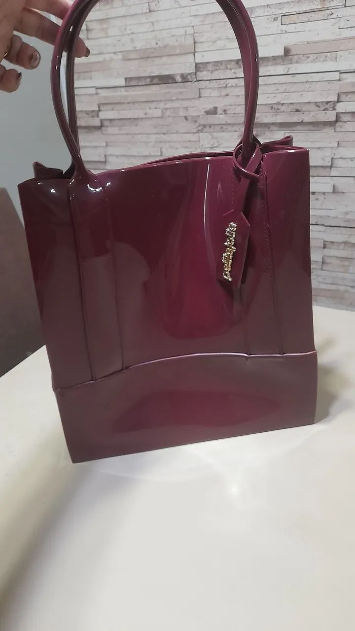Vendo Bolsa Petite Jolie Original Seminova  Cor Vinho