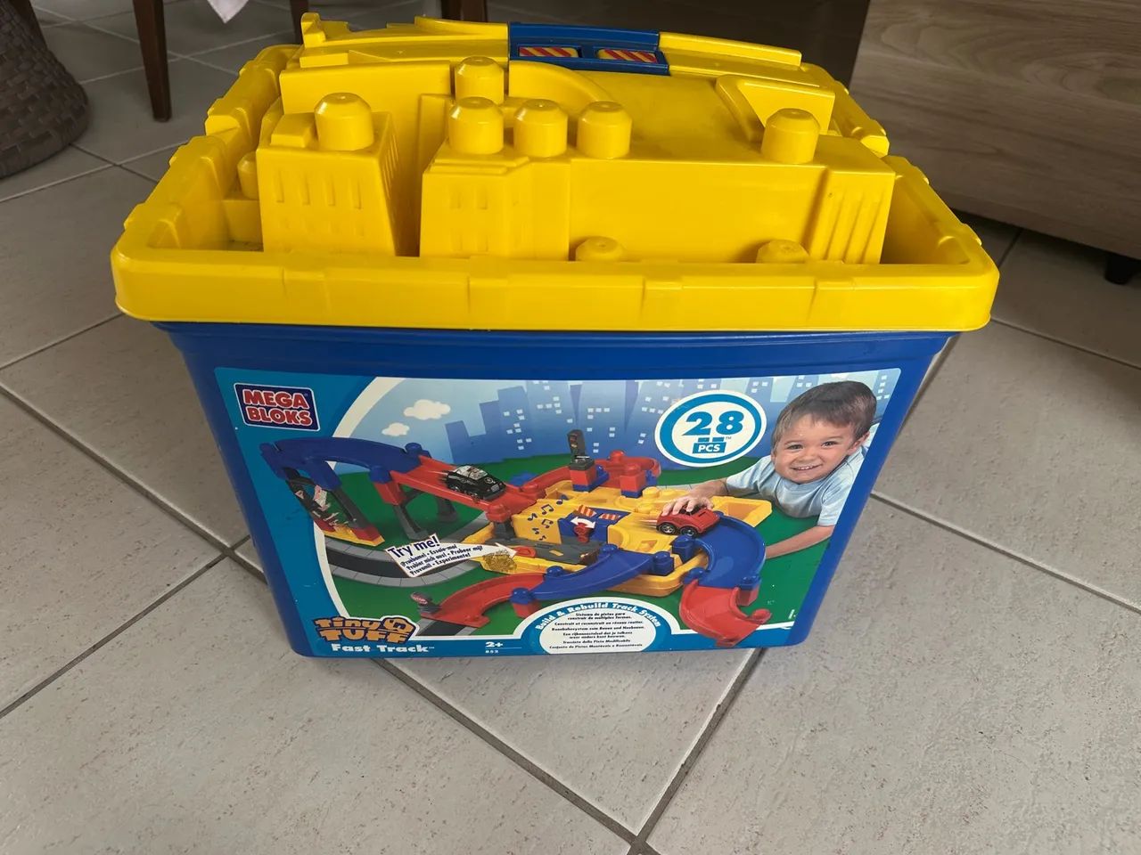 Mega Bloks Tiny'n Tuff Fast Tracks Race Set - Foto 5