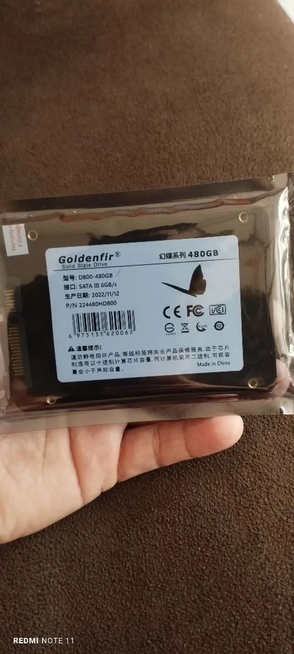 ( SSD 480 GB Goldenfir Original  Novo/Lacrado