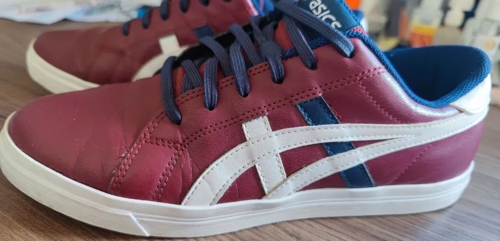 Tênis Asics H016B bordô - Foto 3
