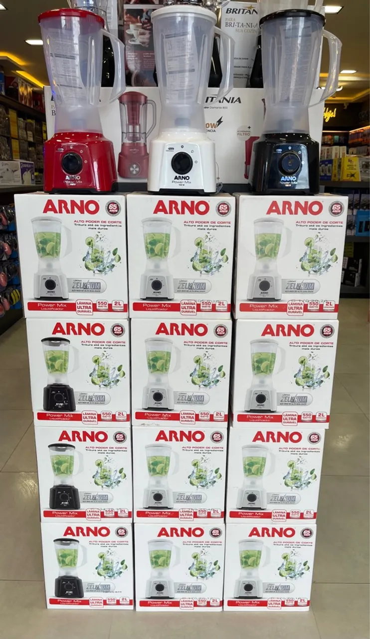 Liquidificador Arno Power Mix 550W - 2 Litros - Novo