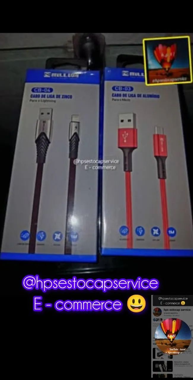 Cabo USB Para Carregamento Rápido, Apple... - Foto 2