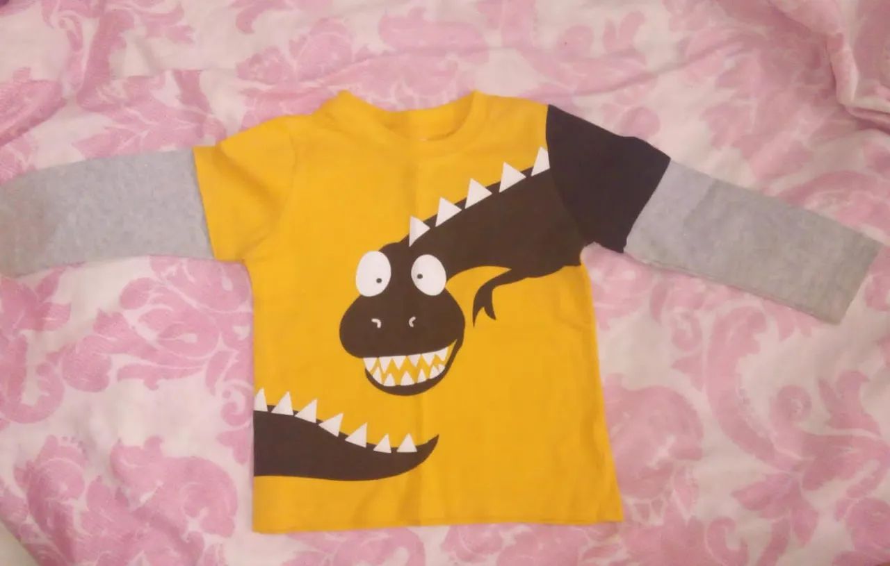 Camiseta manga longa  Dinossauro - Foto 4