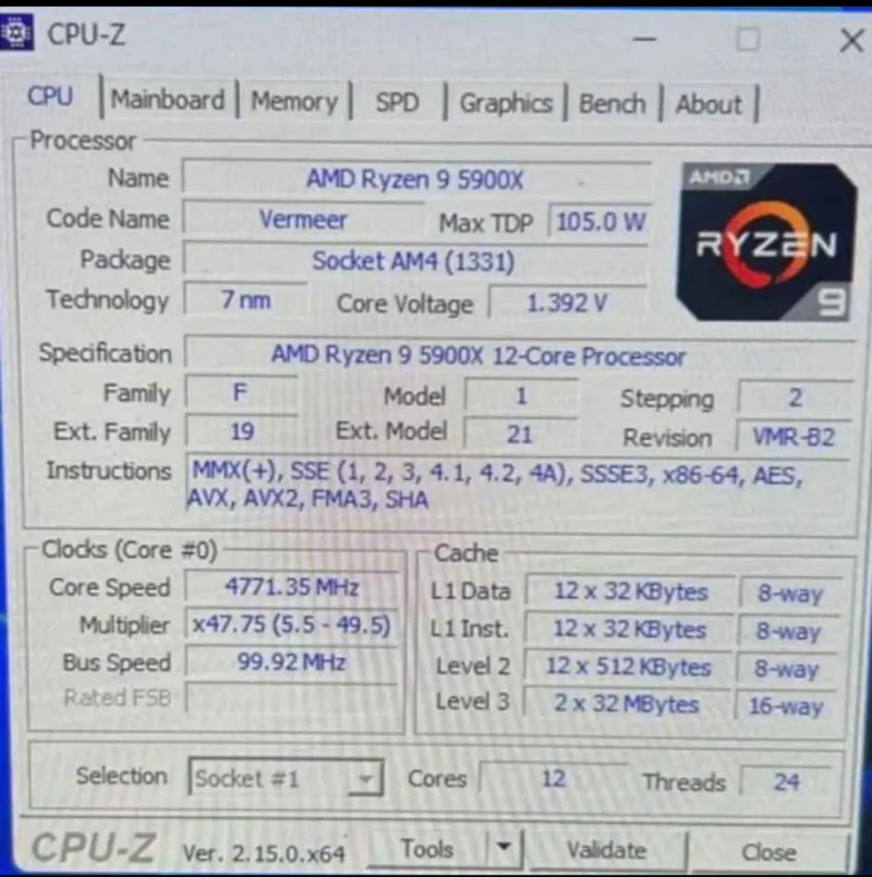 Processador AMD Ryzen 9 5900X - Foto 3