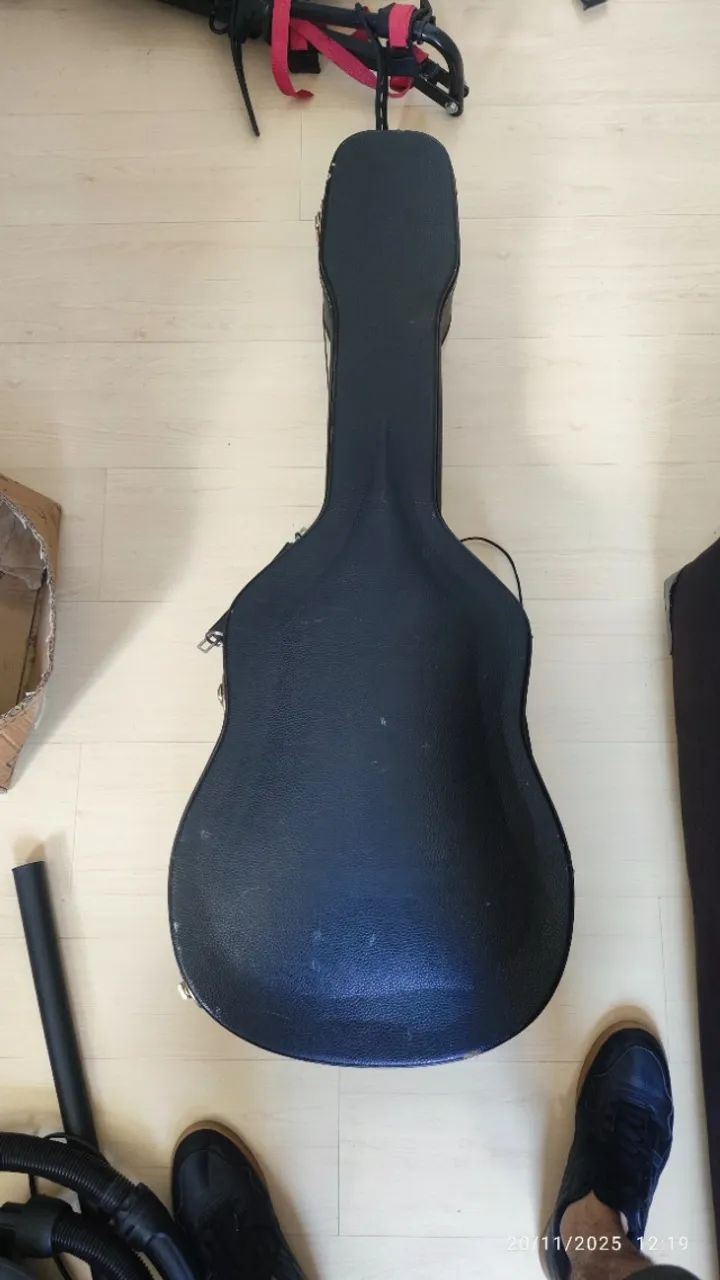 Violão Com Case rigido - Eletroacústica Strinberg Black Sl200c Para Destros Mahogany Satin - Foto 4