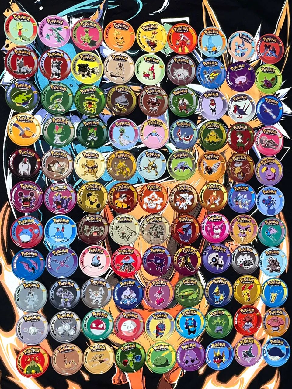 Pokémon Panini Tazos de Metal | Coleção Completa Pokemon Advanced  - Foto 2