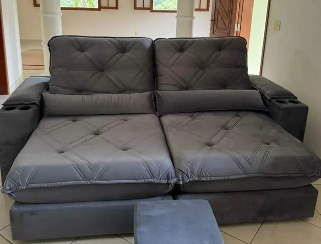 SOFA RETRATIL E RECLINAVEL PILLOW 30CM MEGA OFERTA