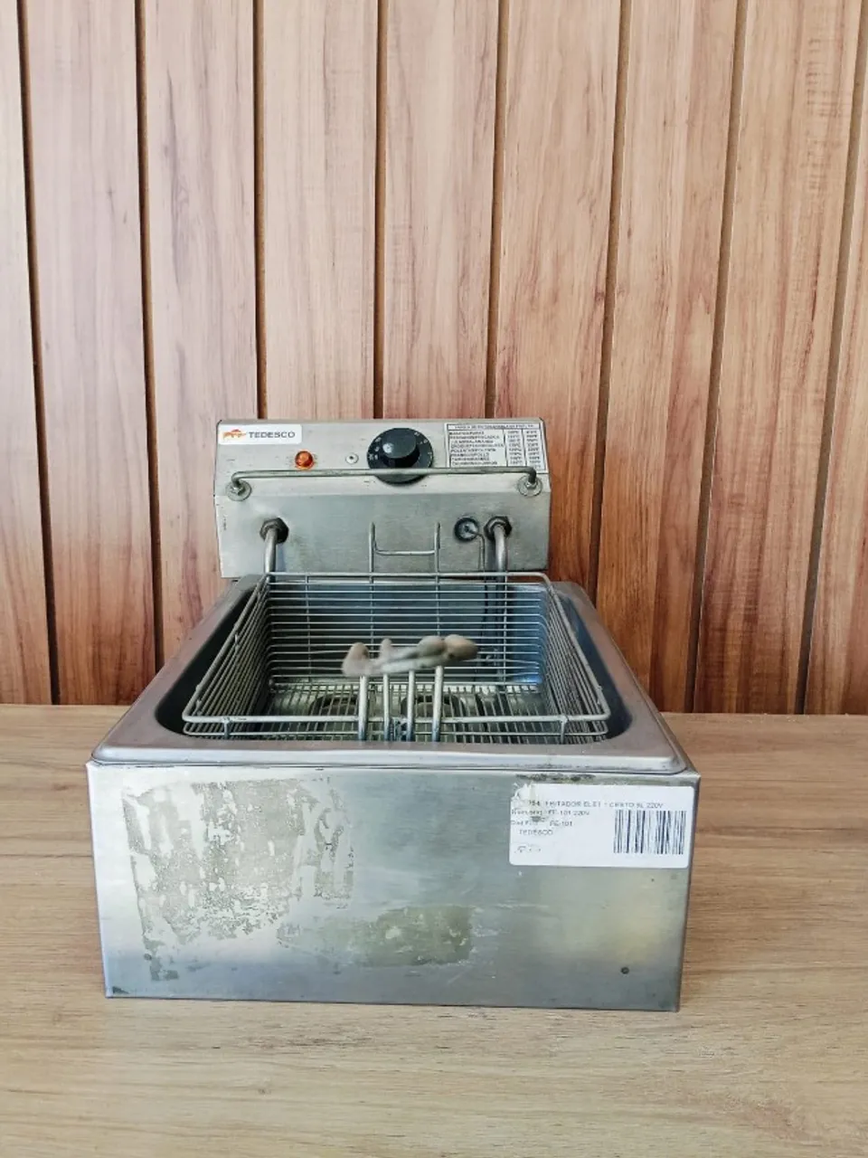 Fritador Elétrico de Mesa 1 Cuba 5L - Tedesco FE101 (220V) cod 754