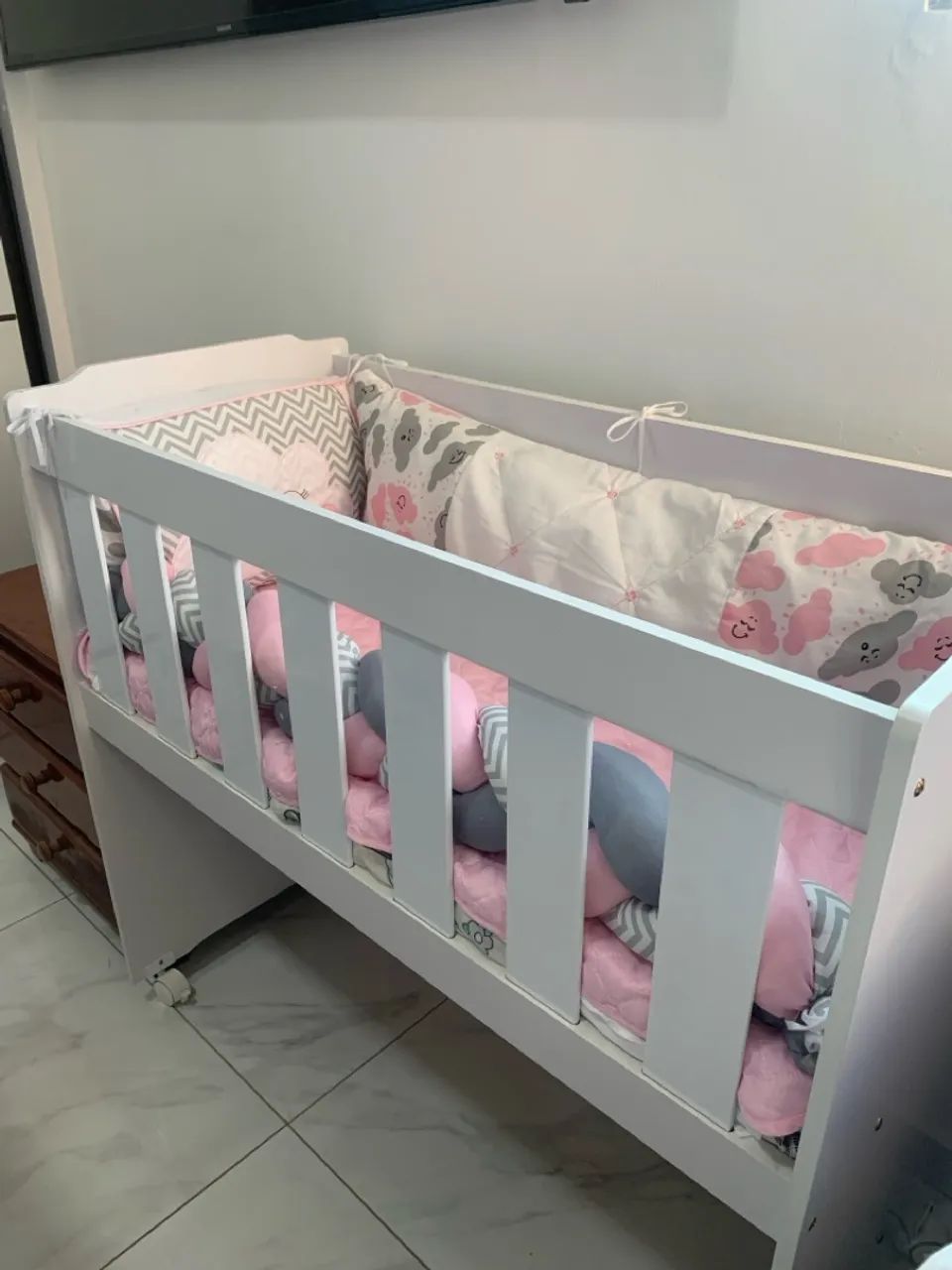 Mini Berço com mosquiteiro
