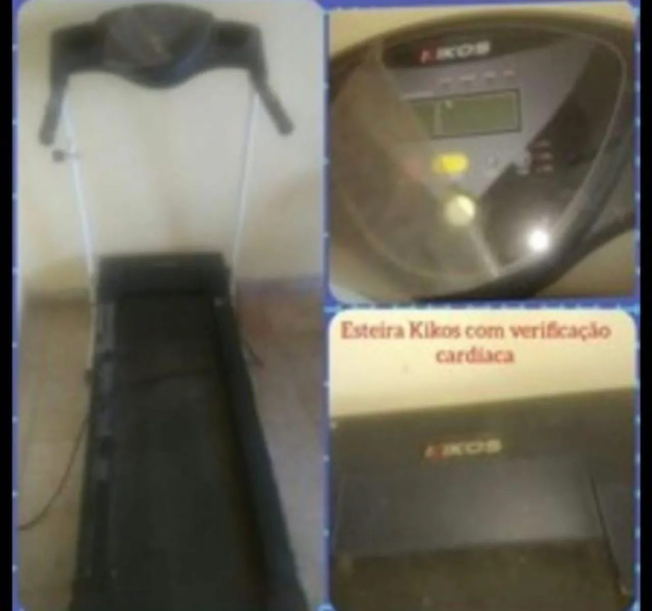 Esteira Kikos com verificação cardíaca