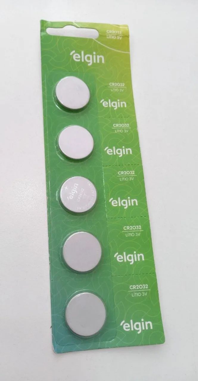Bateria CR2032 Elgin - Cartela com 5 unidades