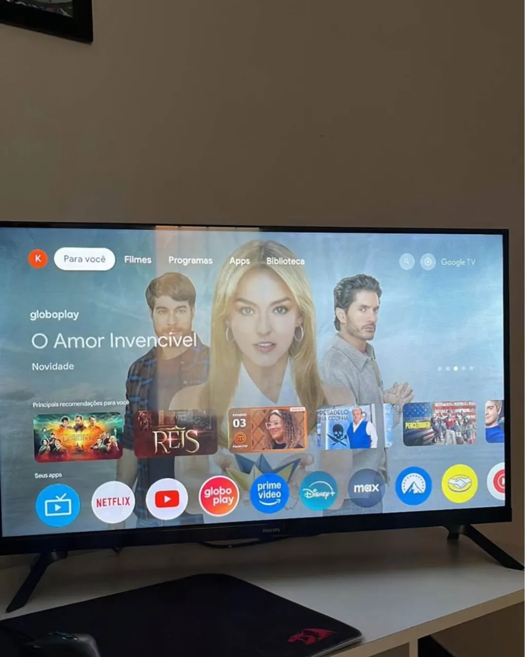 Smart TV Philips 4K 50 polegadas
