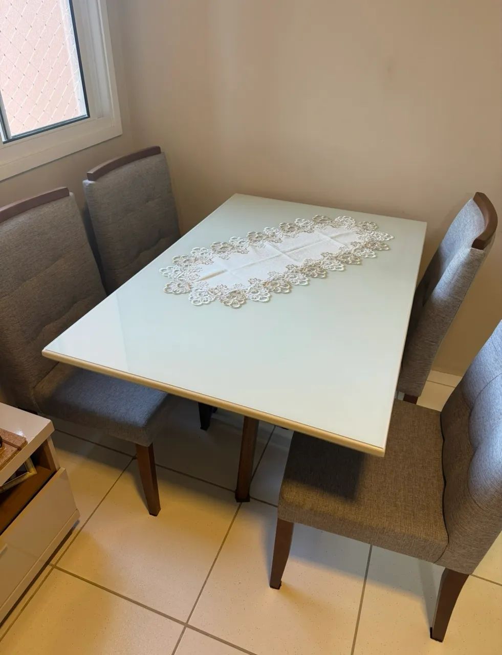 Conjunto Mesa Fantini 1,40x80 cm 