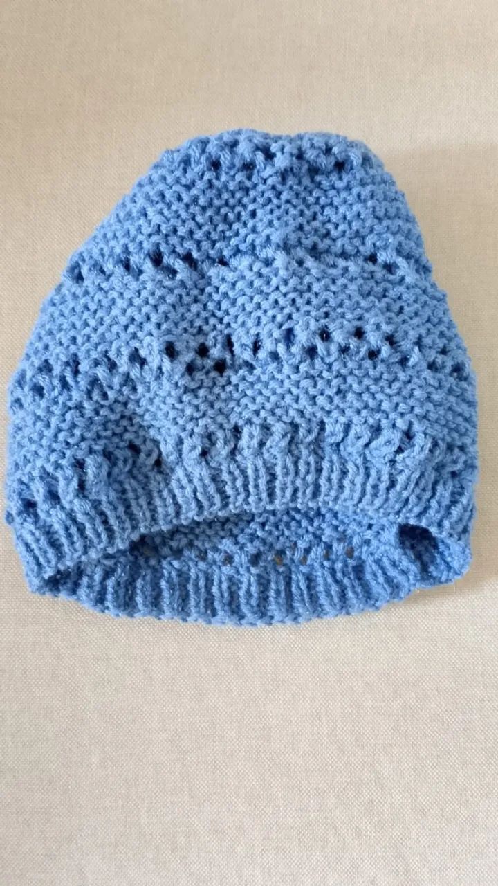 Gorro Touca de Frio para Crianças - Azul