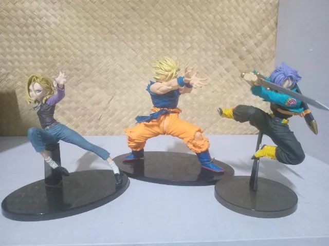 goodenough Mr. Goodman フィギュア 3体セット 未開封 Goku, Androide 18, Trunks + Brinde - Dbz Scultures Big (Somente o