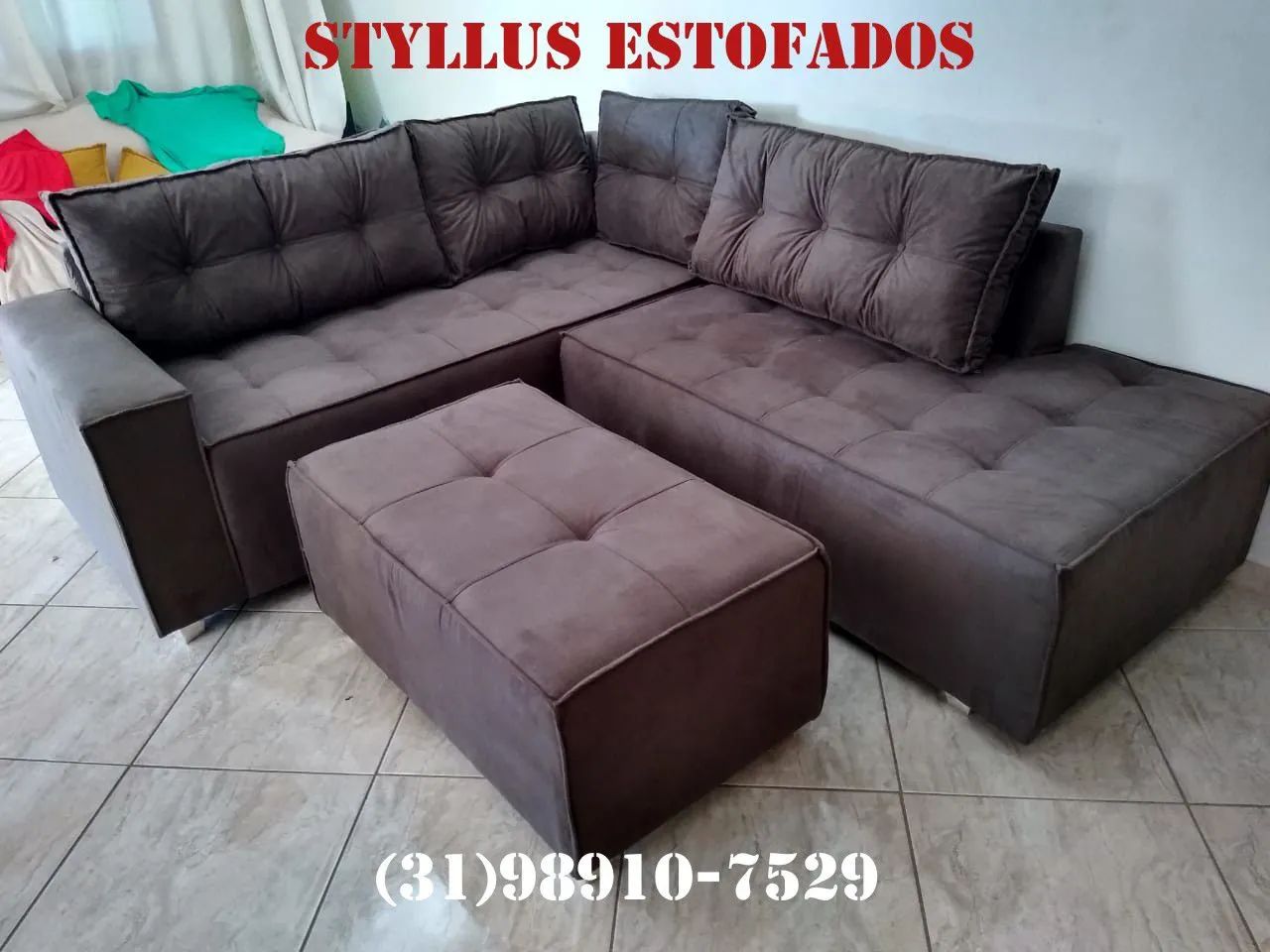 Sofá de canto novo