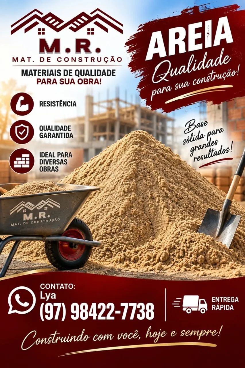 SEIXO, AREIA E BRITA 