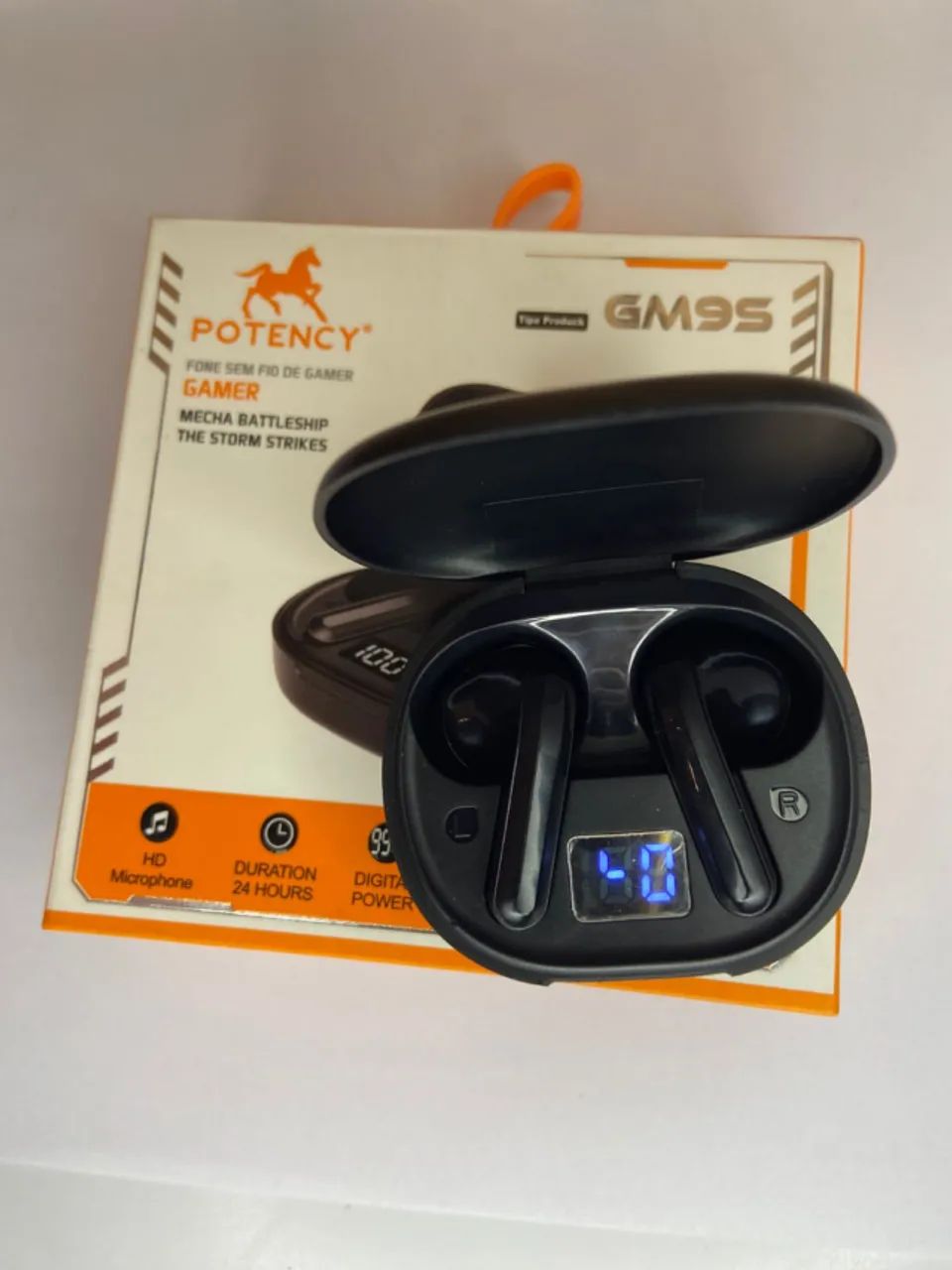 Fone de ouvido Bluetooth Wireless Potency - GM95 an4