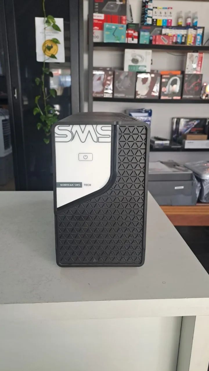 Nobreak SMS Tech 1200VA - Proteção e Bateria para PC, TV e Eletrônicos (Garantia)