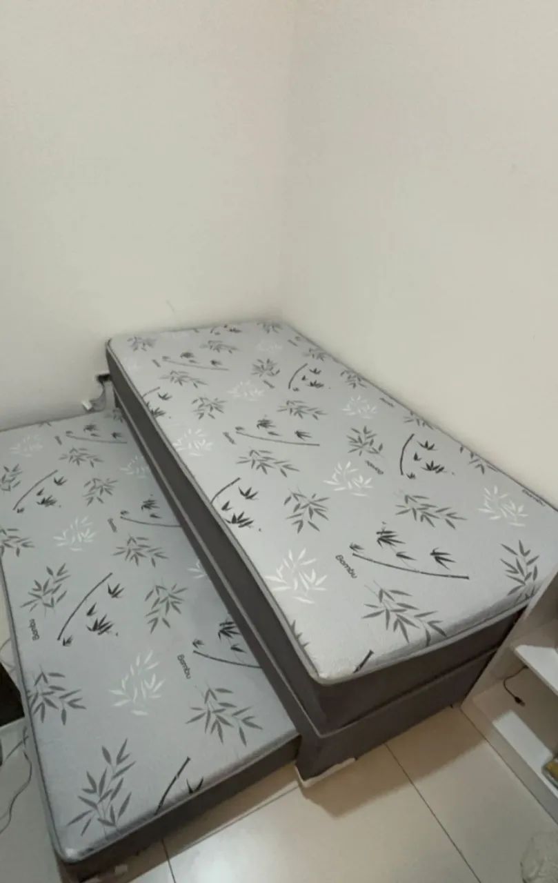 cama box de solteiro conjugada com cama auxiliar - Foto 5