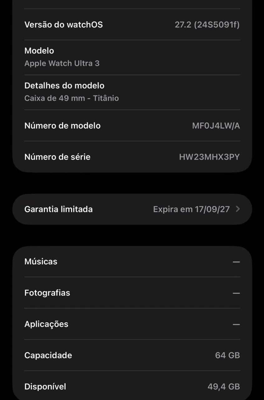 Aplle Watch Ultra Série 3 GPS + CELULAR  - Foto 4