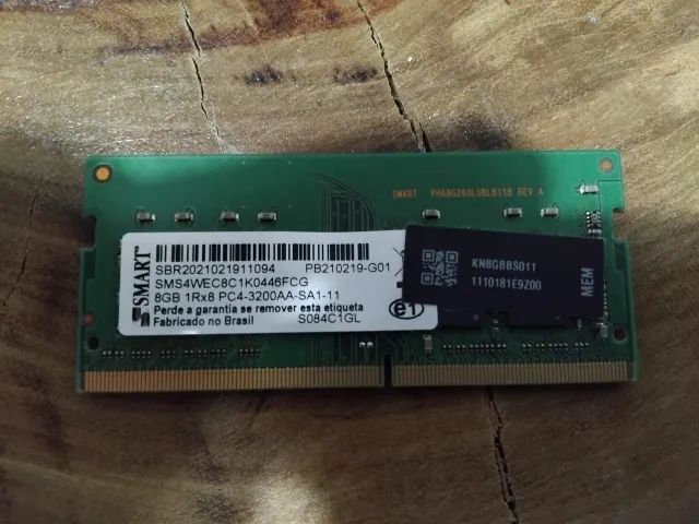 Memória RAM 8GB DDR4 Notebook