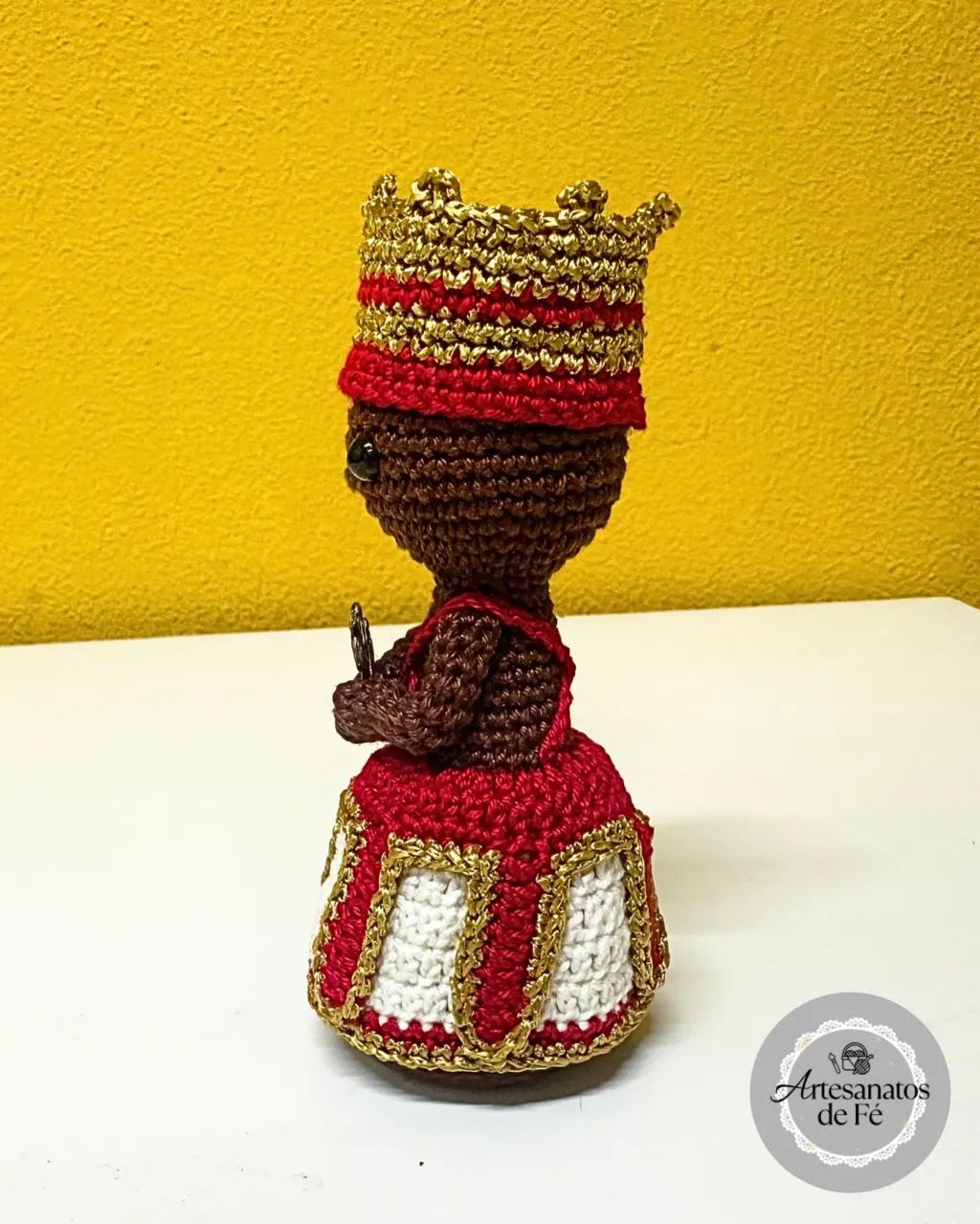 Amigurumi Crochê Xangô - Orixás Umbanda - Foto 2