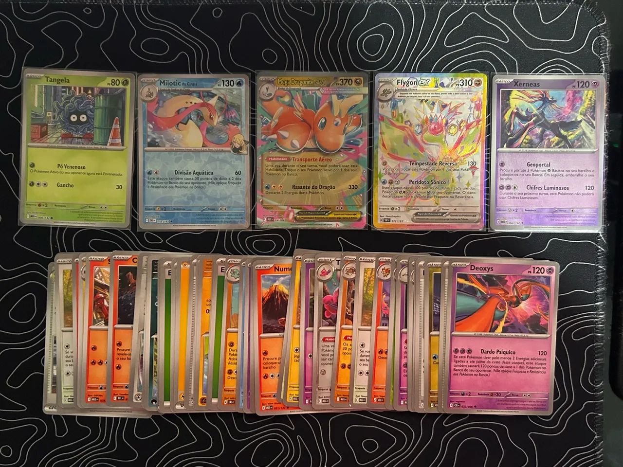 60 cartas Pokémon com Dragonite promo ultra raro 