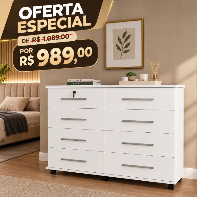Cômoda Jamile Em estoque 