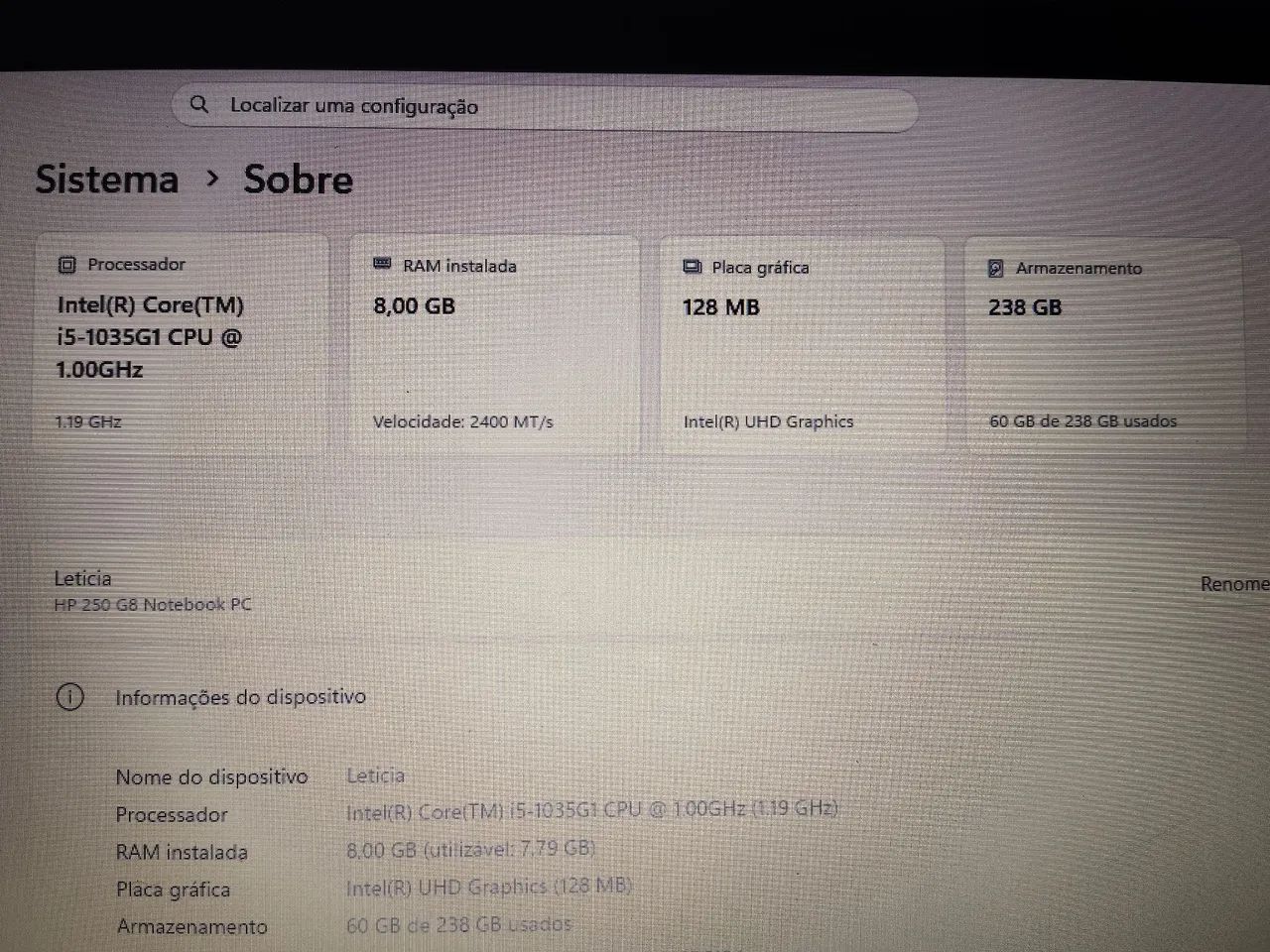 Notebook HP 8GRAM SSD i5 - Foto 4