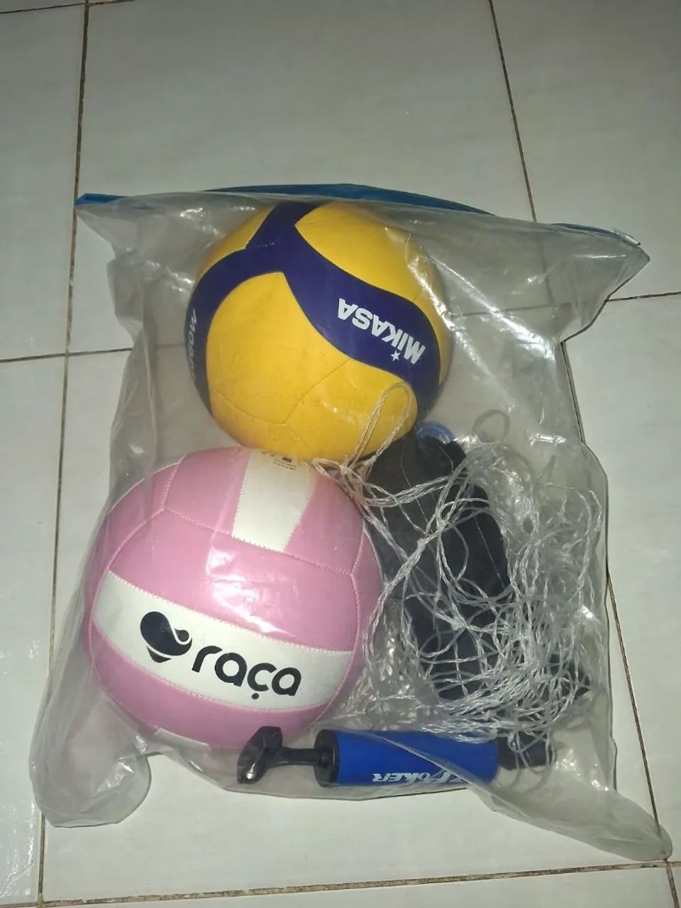 Kit Vôlei Com bolas e Rede