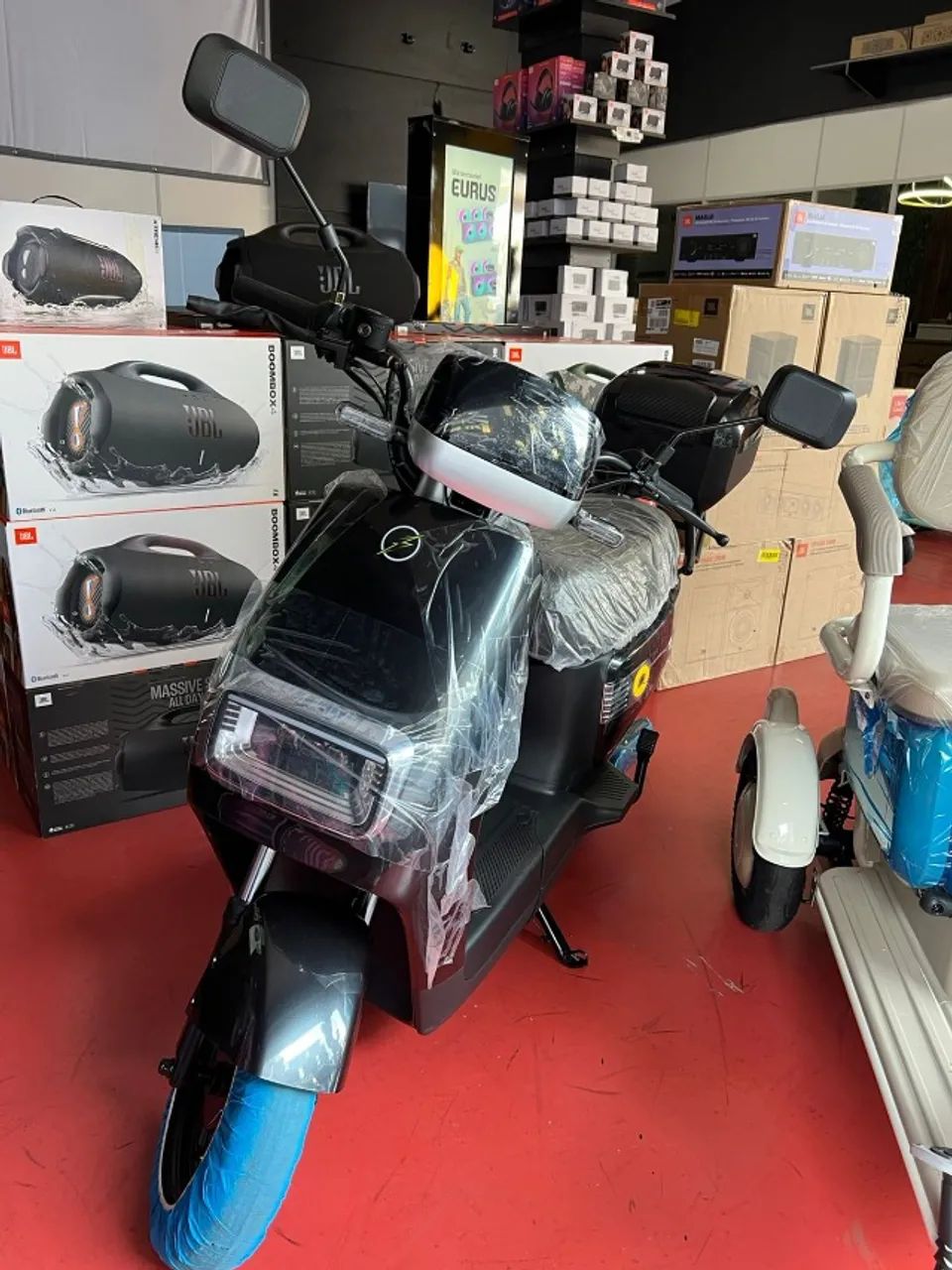 SCOOTER ELÉTRICA B3 1000W - VERDE E PRETO | NEW E-BIKE - Foto 3