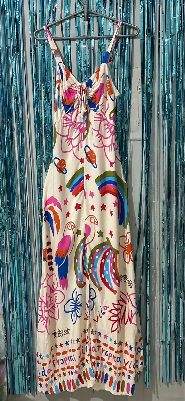 Vestido estampado m