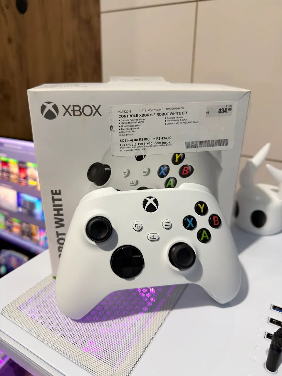 Controle Xbox S/X White 