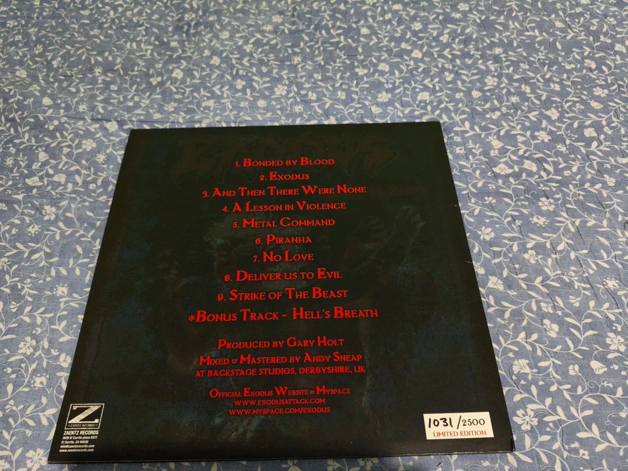 Let There Be Blood | Vinil Vermelho Limitado 1031/2500 - Foto 2