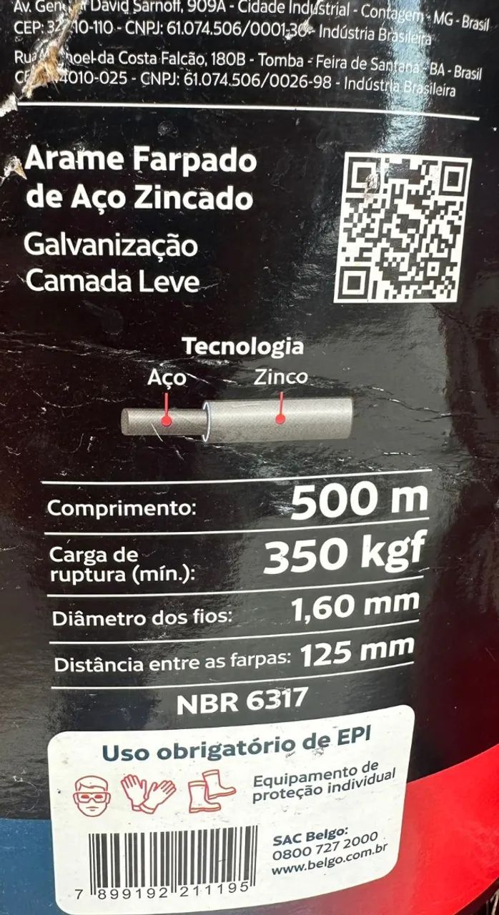 Arame Farpado Fortte 500 Metros - Foto 4