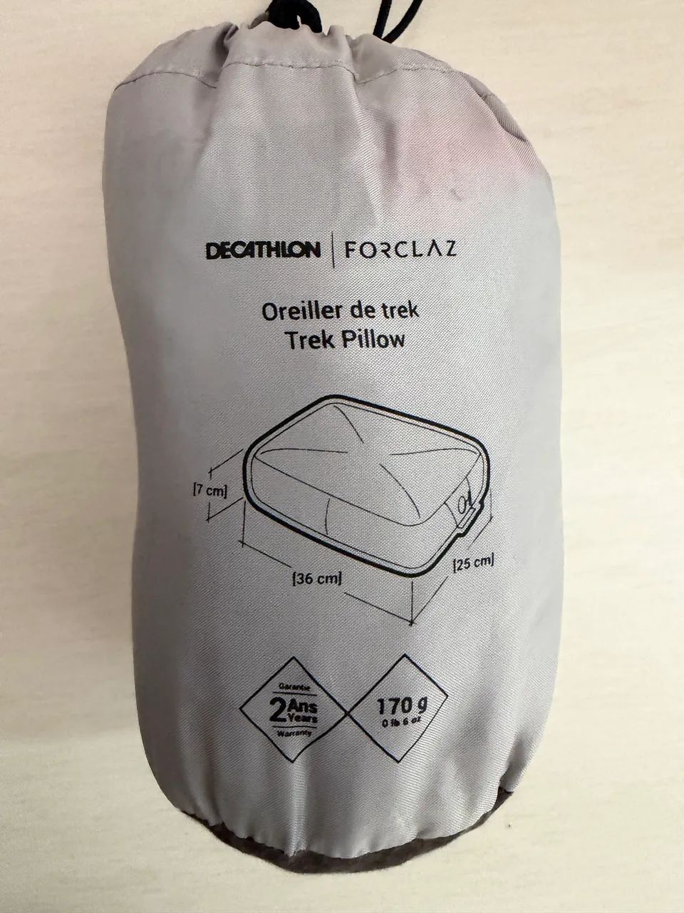 Travesseiro inflável decathlon 