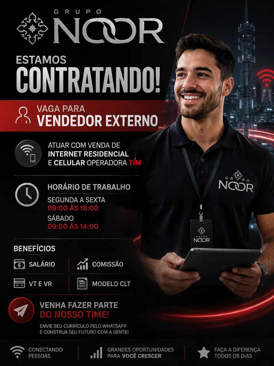 Vaga para vendedor externo 