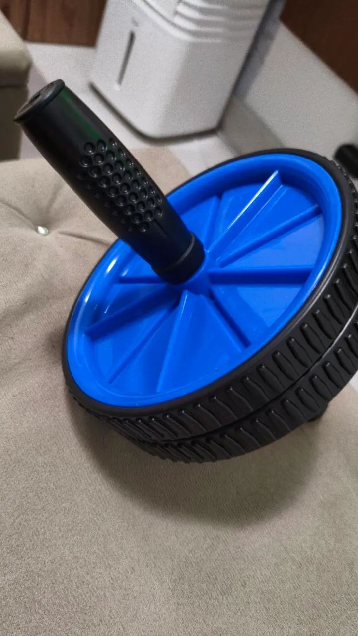Roda Abdominal Dupla (Ab Wheel) - Ótimo Estado - Foto 2