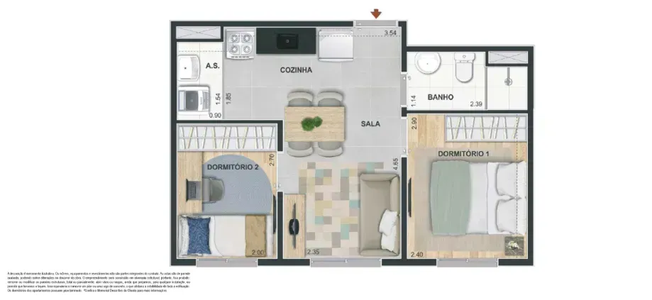 PLANTA 34m²