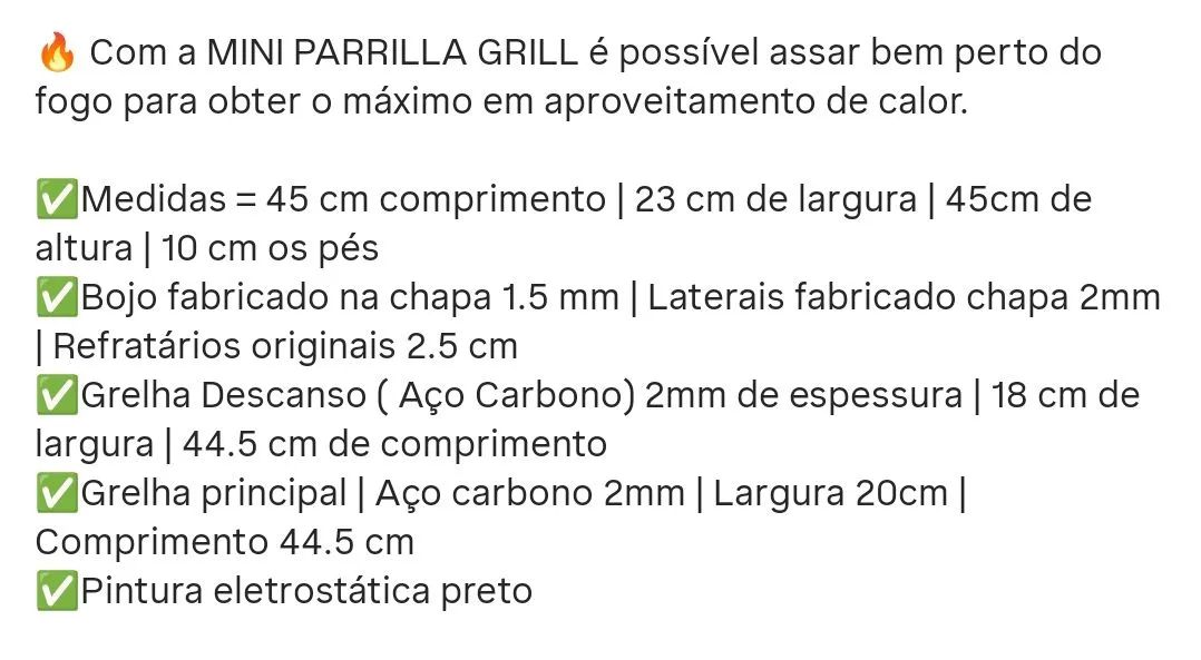 Churrasqueira Mini Parrilla Grill  - Foto 3