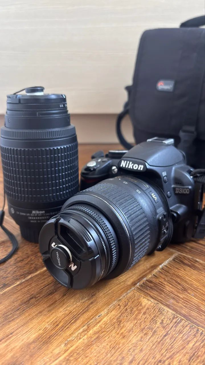 Camera Nikon D3100 com 2 Lentes  - Foto 2