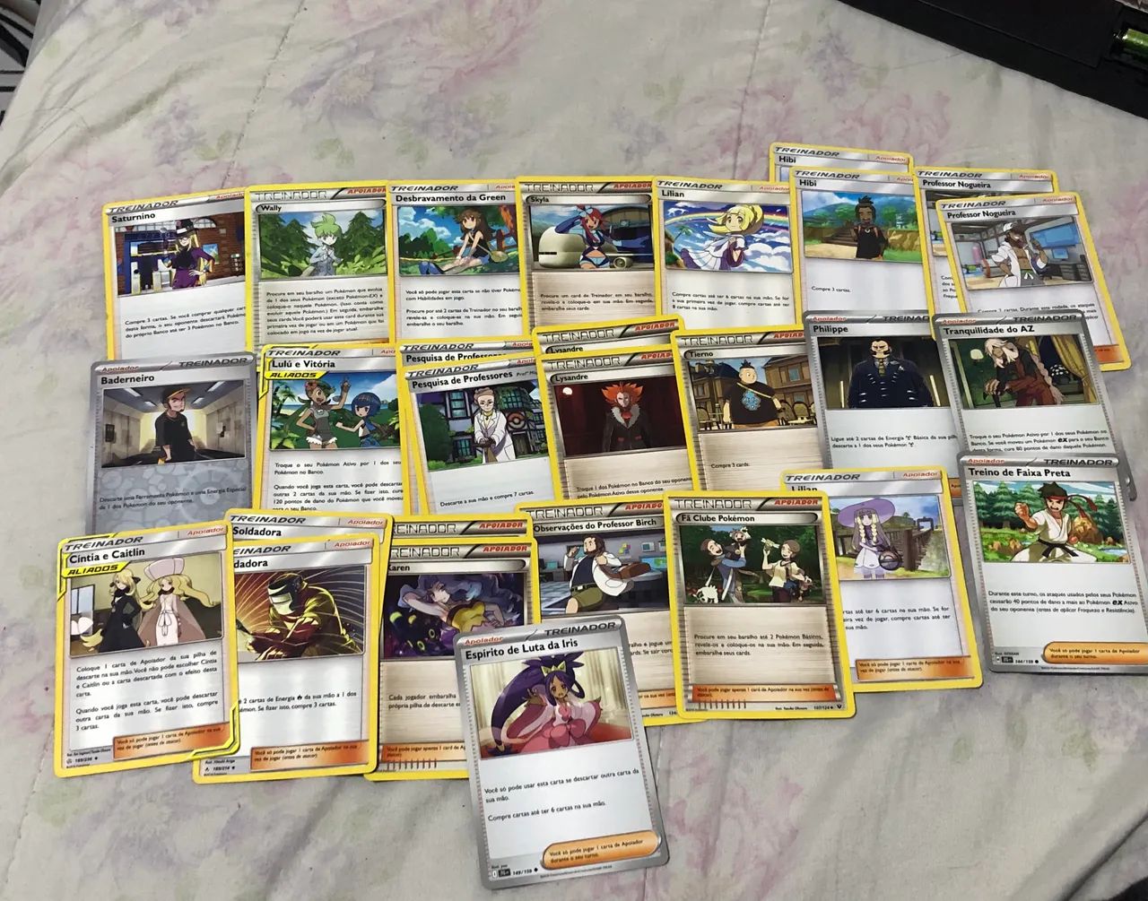 Cards pokemon treinadores 